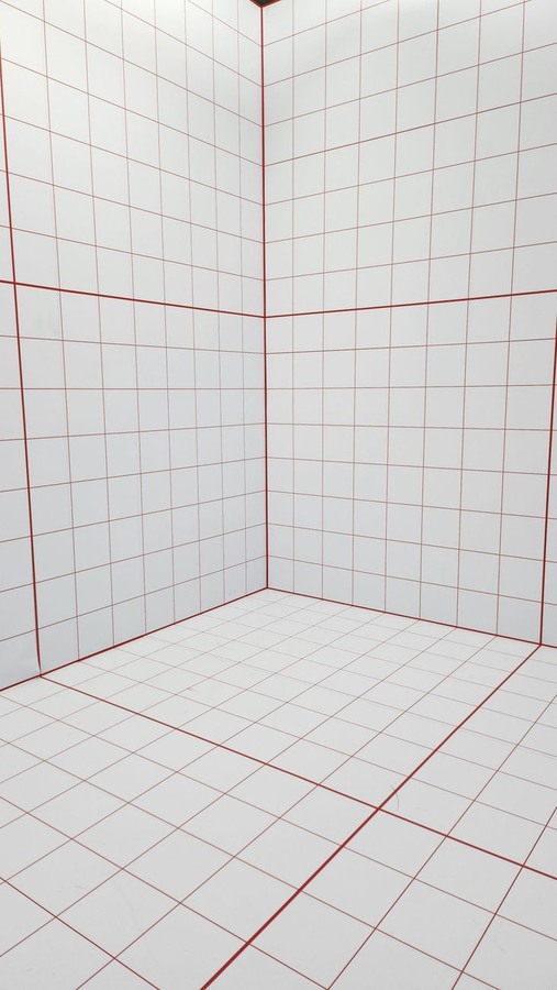 Bathroom shower screen hard water staining and soap residue